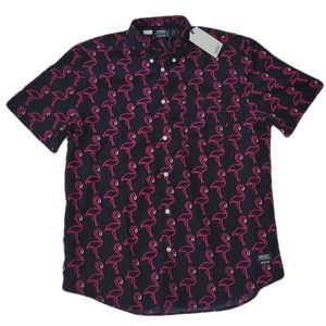 WESC Oden Neon Flamingo Shirt XL